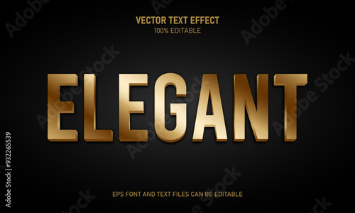 Elegant 3d editable text effect