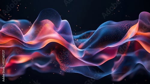 Abstract visualization of CRM integration and customer experience highlighting empathy personalization and engagement through fluid dynamic shapes