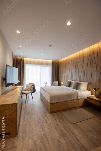 Interior of a modern hotel apartment