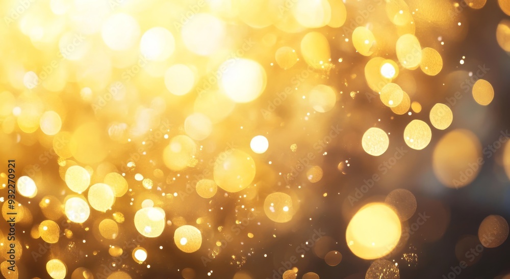 Abstract Gold Bokeh Background Festive Glitter Sparkles Lights Abstract Gold Bokeh Background Festive Glitter Sparkles Lights