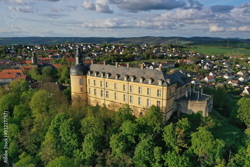 Schloss Friedrichstein in Bad Wildungen / Hessen Luftaufnahme photo