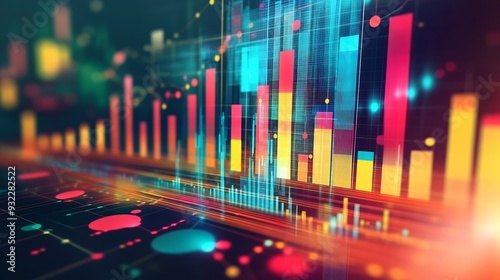 Abstract design illustrating market intelligence and competitor analysis emphasizing datadriven insights and market research with sharp contrasting colors