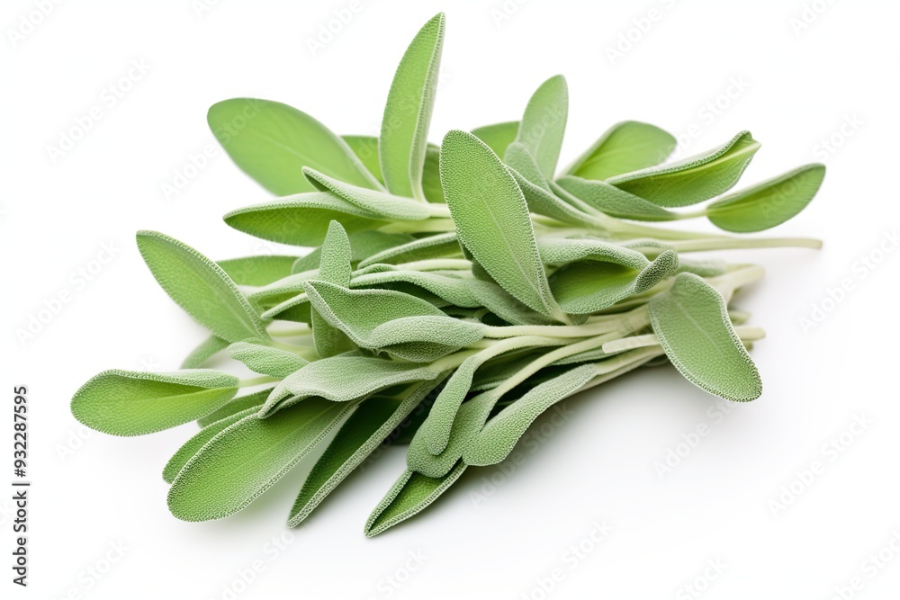 Obraz premium Sage isolated on white background