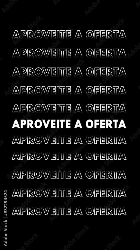 Vídeo vertical com a frase 