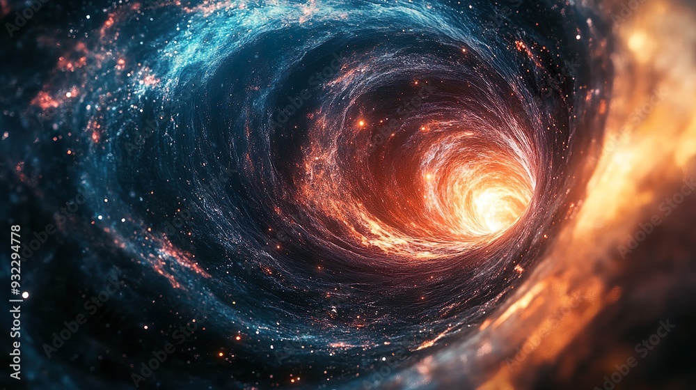 Stunning cosmic whirlpool with radiant light galaxy abstract wallpaper Stunning cosmic whirlpool with radiant light galaxy abstract wallpaper