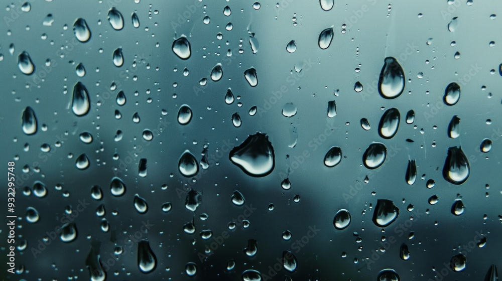 a close up of water droplets on a window a close up of water droplets on a window