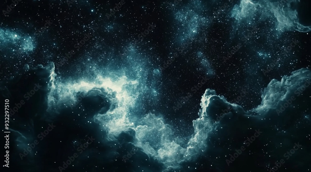 Fototapeta premium Cosmic Nebula with Stars and Clouds Galaxy Background