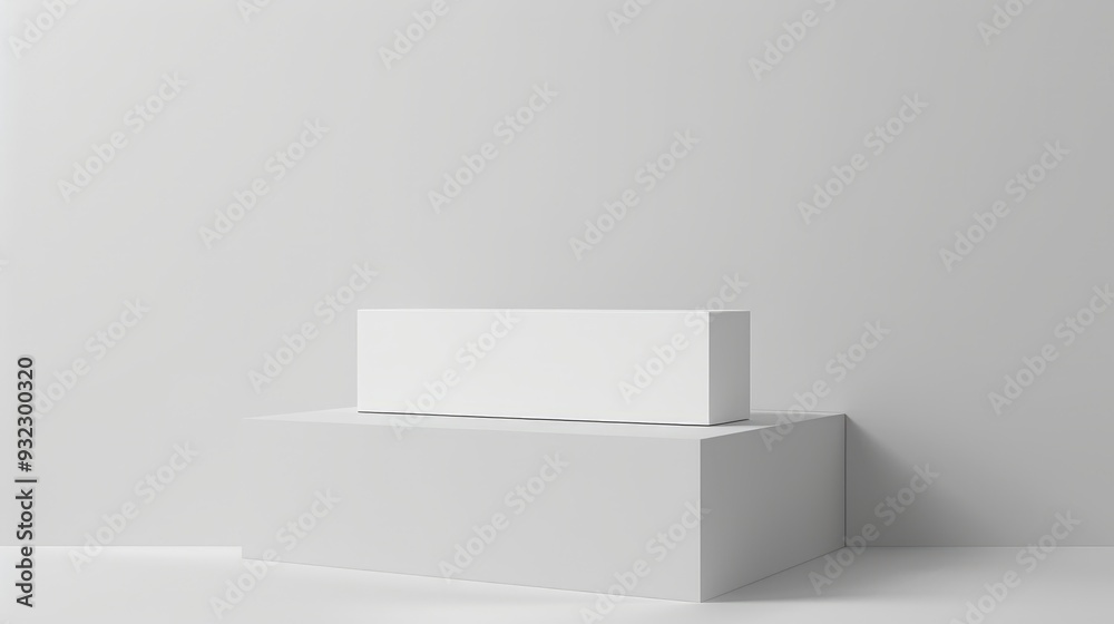 white box on white table white box on white table