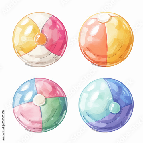 Vector Beach Ball simple and minim