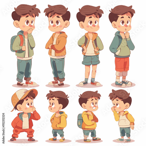 Vector Boy Asking simple and minim