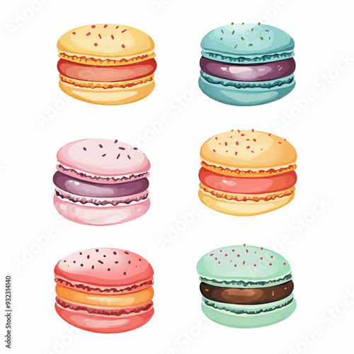 Vector Macaron simple and minimali