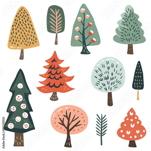 Vector Pine Tree simple and minima