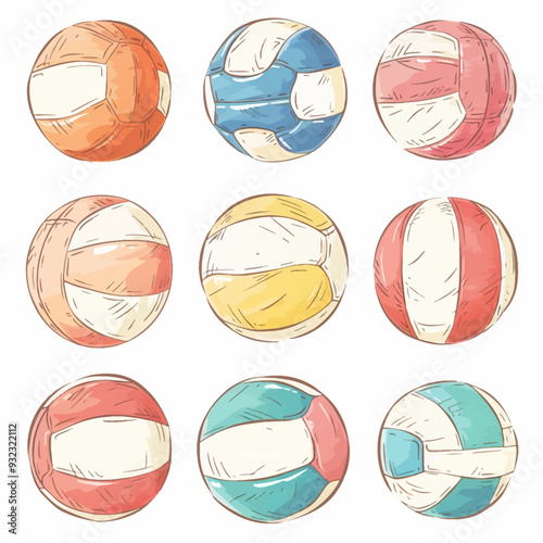 Vector Volleyball simple and minim