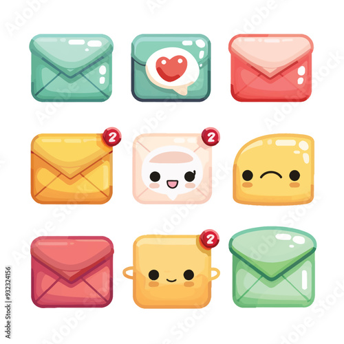 Vector Messages Icon simple and mi