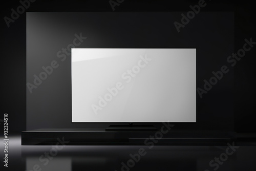 Smart tv png screen mockup, transparent design