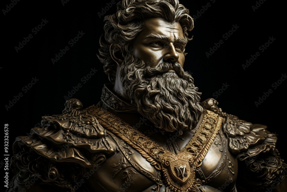 Majestic gold statue depicting man best picture Majestic gold statue depicting man best picture