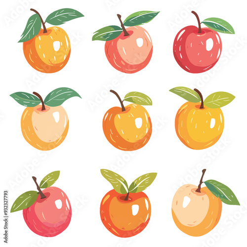 Vector Nectarine simple and minima