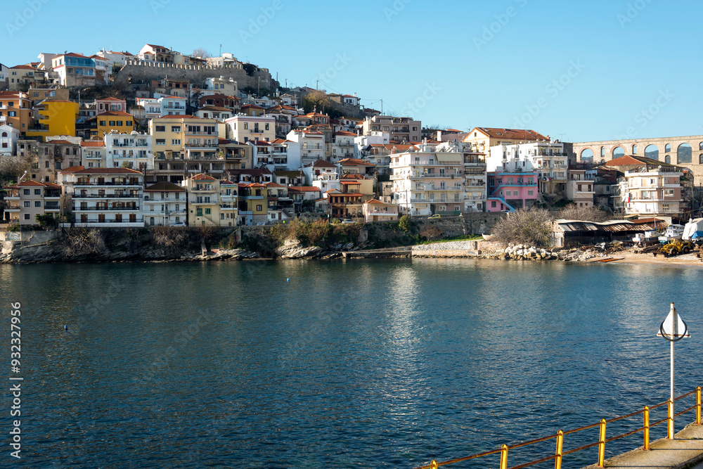 The Old town of city of Kavala, Greece The Old town of city of Kavala, Greece