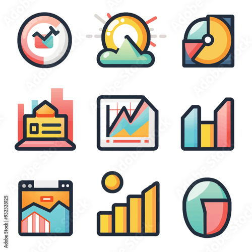 Vector Stock Market Icon simple an