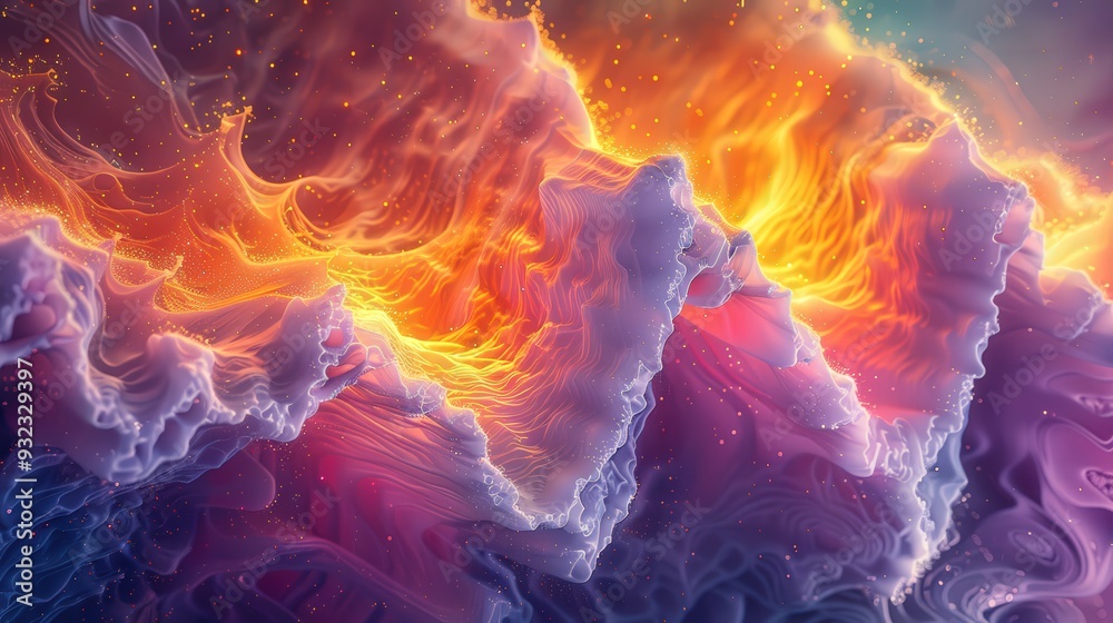 Microscope Abstract Design an abstract background with breathtaking color formations in a ...