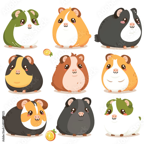 Vector Guinea Pig simple and minim photo