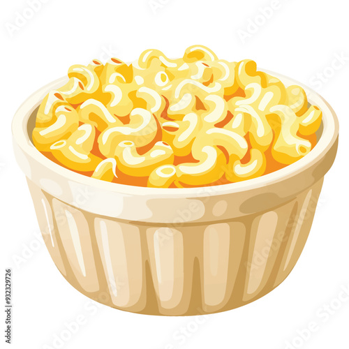 Vector Macaroni and Cheese simple