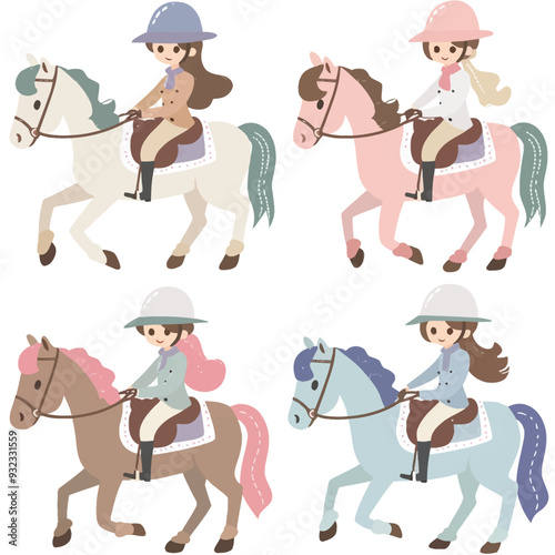 Vector Equestrian simple and minim