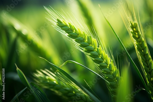 Common wheat green plant nature photography image