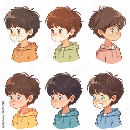 Vector Boy Speaking simple and min