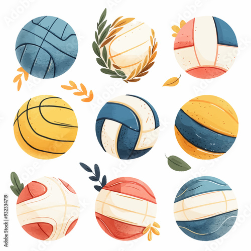 Vector Volleyball simple and minim