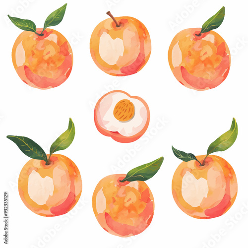 Vector Nectarine simple and minima