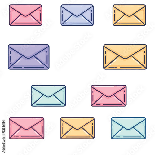 Vector Mail Icon simple and minima