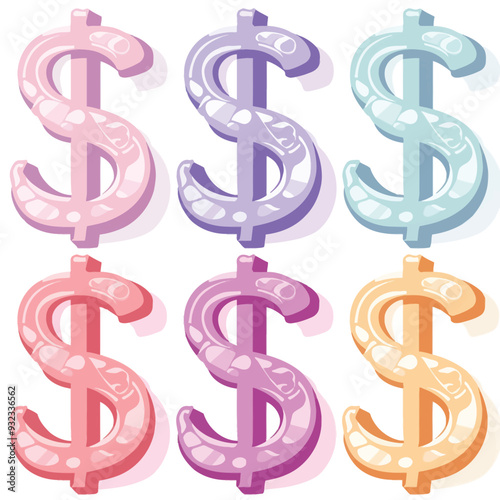 Vector Dollar Sign simple and mini
