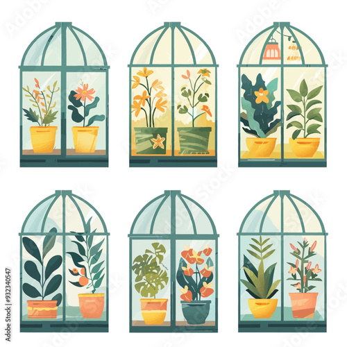 Vector Greenhouse simple and minim