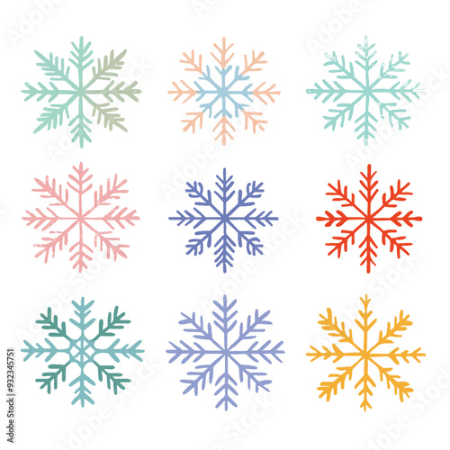 Vector Snowflake simple and minima