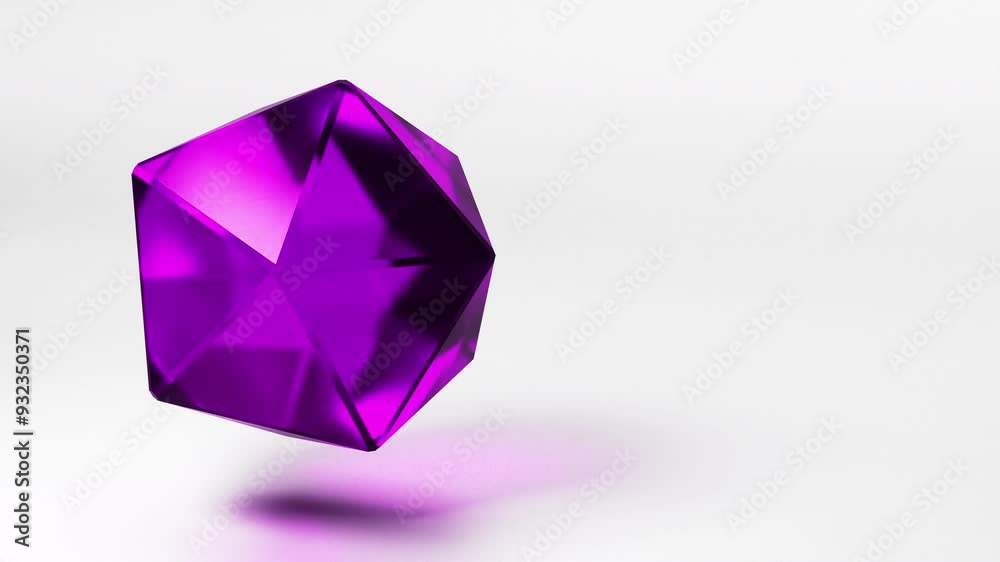 Geometric shape motion graphic background, glass 3d element Geometric shape motion graphic background, glass 3d element