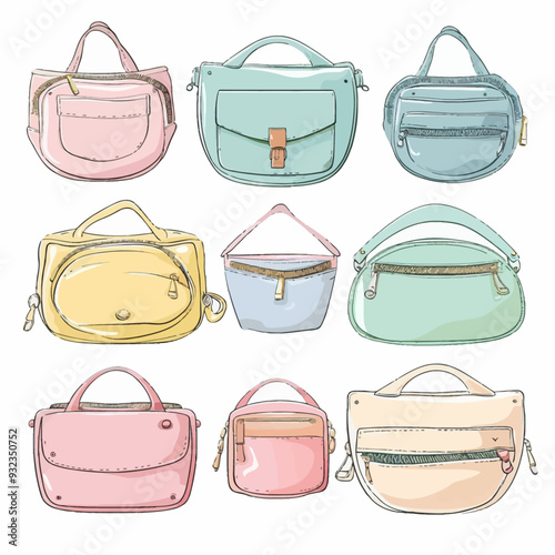Vector Fanny Pack simple and minim