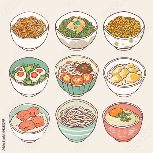 Vector Chow Mein simple and minima
