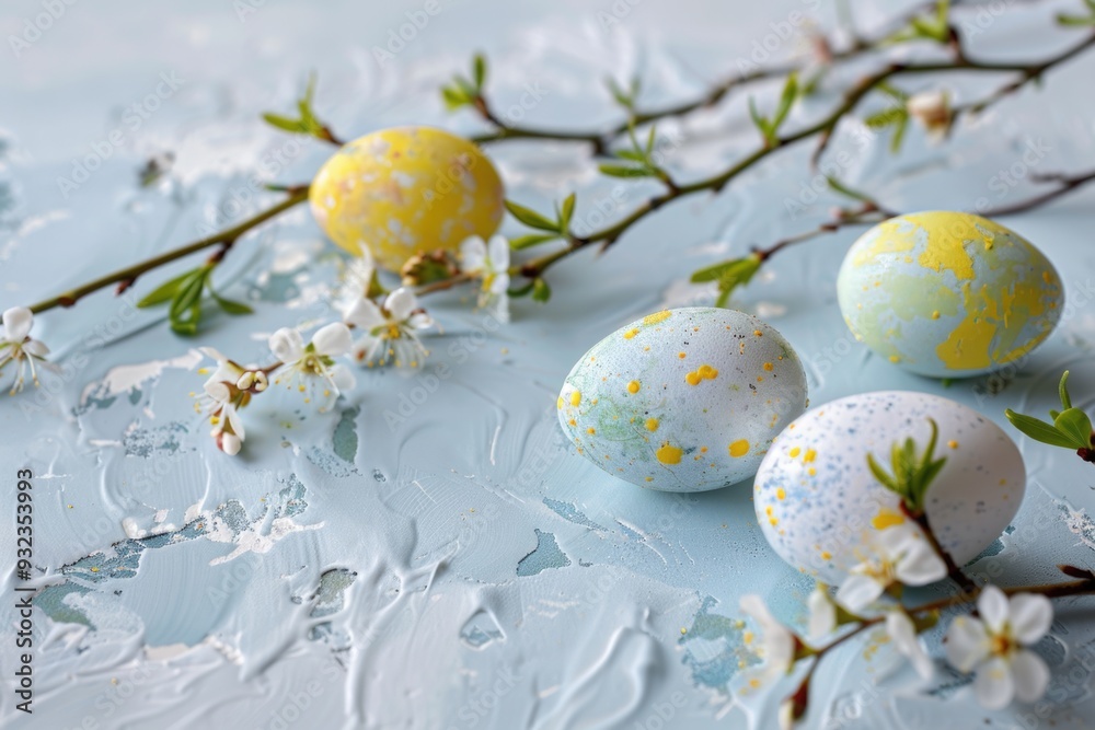 A collection of eggs placed on a table, often used as a prop for still life photography or as a decorative element