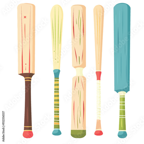 Vector Cricket Bat simple and mini