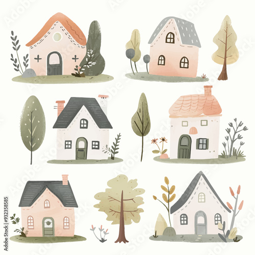 Vector Farmhouse simple and minima