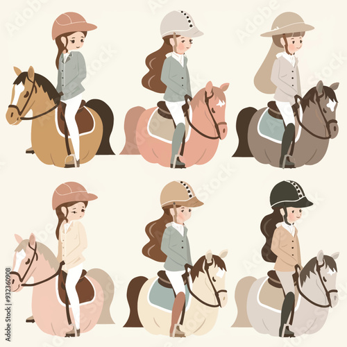 Vector Equestrian simple and minim