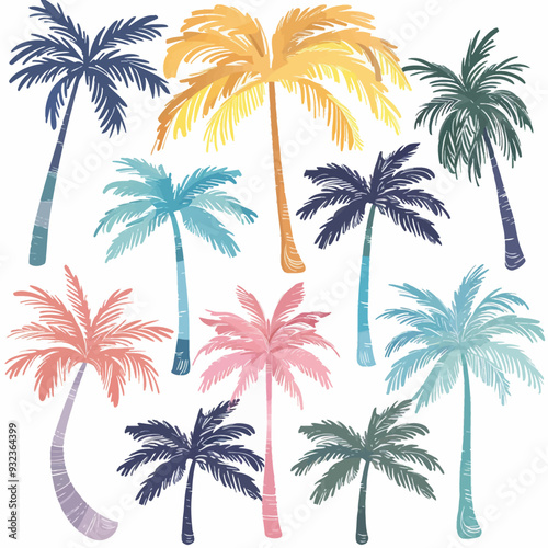 Vector Palm Tree simple and minima