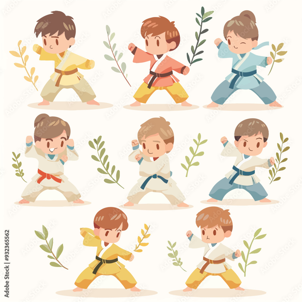 Vector Person is practicing martial arts by Gra Vector Person is practicing martial arts by Gra