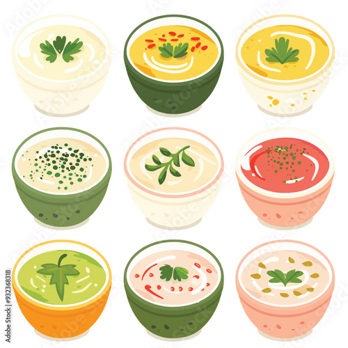 Vector Hummus simple and minimalis