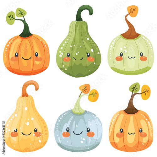 Vector Gourd simple and minimalist