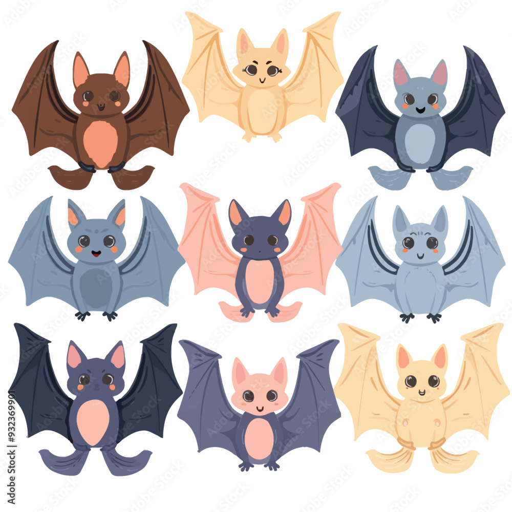 Vector Bats simple and minimalist Vector Bats simple and minimalist