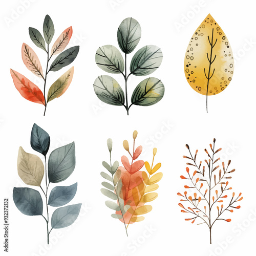 Vector Fall Foliage simple and min
