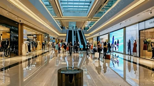 Wallpaper Mural people walking in mall Torontodigital.ca