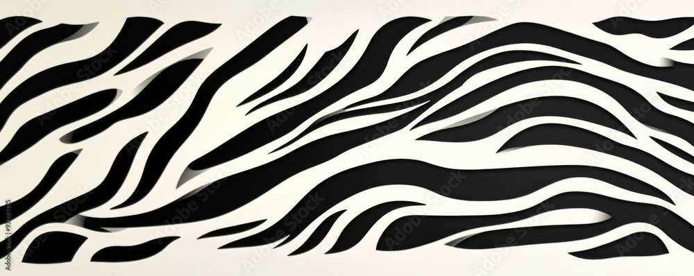 Black and white zebra stripe pattern on Black and white zebra stripe pattern on